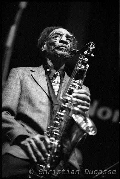 Rivers-Sam_02_byDucasse.jpg - Sam Rivers au North Sea Jazz festival de la Haye, invité du groupe de Jason Moran en juillet 2002.