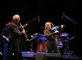 Michel Varin (sax soprano) et Jean-Luc Ponty à Avranches.