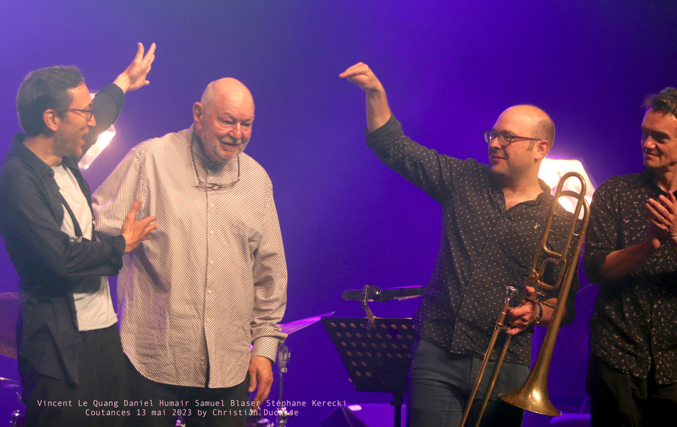 Daniel Humair "Drum Thing" Trio + Samuel Blaser à Coutances