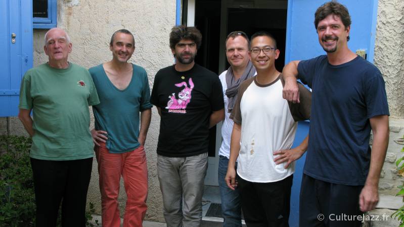 Steve Swallow, Christophe Marguet, Benjamin Moussay, Régis Huby, Cuong Vu et Chris Cheek, le 5 septembre 2012.