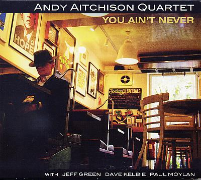 01-Aitchison-Paul_YouAint_w.jpg - Andy AITCHISON Quartet :"You ain't never" Le label britannique LeJazzetal est tourné vers le jazz des origines sans passéisme excessif (i.e. le clarinettiste Evan Christopher). Andy Aitchinson est un violoniste britannique qui a beaucoup écouté Stéphane Grappelli et le Hot Club de France. Il sait cependant se détacher d'une influence trop marquée et joue cette musique vivante et enjouée avec un talent distancié qui rend ce disque attachant et jamais passéiste. Excellents interprètes qui collent bien à l'esprit de cette musique.- Le JazzetalLJCD12 / www.lejazzetal.comAndy Aitchison : violon  / Dave Kelbie : guitare acoustique / Jeff Green : guitare semi-acoustique / Paul Moylan : contrebasse01. You ain't never / 02. Willow weep for me / 03. Six Appeal / 04. Just squeeze me / 05. Blues in the air / 06. Night and Day / 07. Stars fell on Alabama / 08. This can't be love / 09. I can't get started / 10. It's only a paper moon> http://www.lejazzetal.com/web/content/artist.php?artist_id=21