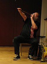 Jean-Luc Cappozzo (trompette, flûte) à Chinon, le 2 juin 2024