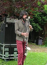 Le clarinettiste Etienne Cbaret à Chinon le 2 juin 2024