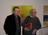 Pascal Allizard, maire de Condé sur Noireau et Jacques Chesnel.