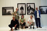 Autour de Jacques Menichetti (debout à gauche) - Expo "Regards du Jazz", Marseille, juillet 2010.