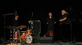 Éric Échampard, Claude Tchamitchian et Andy Emler à Saint-Pierre-Église, Manche, le 22 novembre 2024
