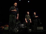 Frédéric Pierrot, Christophe Marguet et Claude Tchamitchian, Théâtre de Coutances, Manche, le 24 novembre 2024.