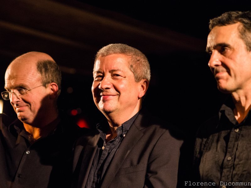 Guillaume de Chassy, Andy Sheppard, Christophe Marguet (avril 2015) ©© Florence Ducommun - 2015