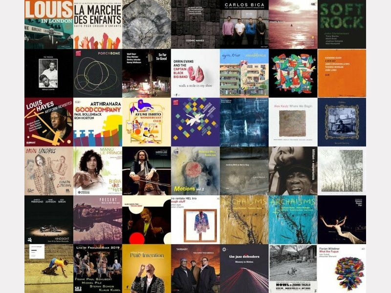 Les 42 pochettes des albums de la ribambelle d'août 2024.