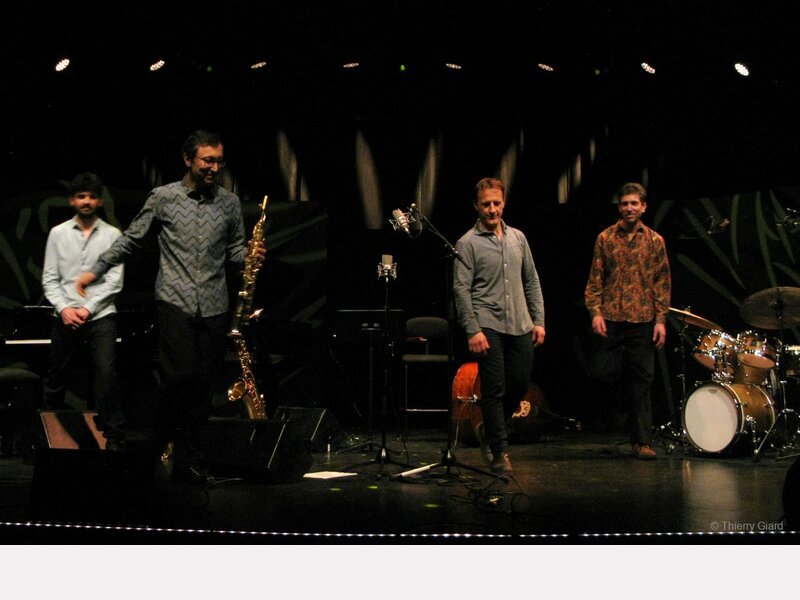 Bruno Ruder, Vincent Lê Quang, Guido Zorn & Joe Quitzke, à Caen. ©© Thierry Giard - CultureJazz.fr
